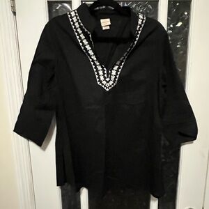 Covington black breezy blouse
 Size Large Petite